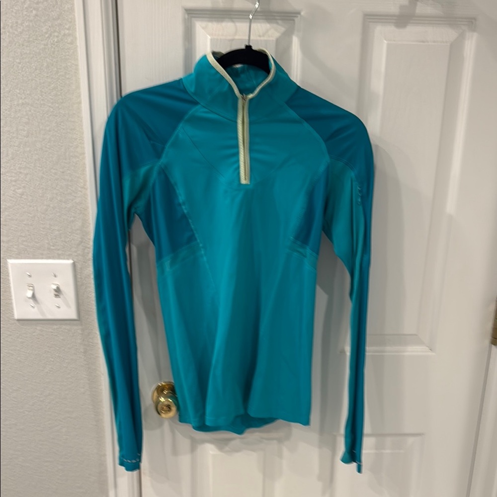 Lululemon Women's Teal Long Sleeve 1/4 Zip